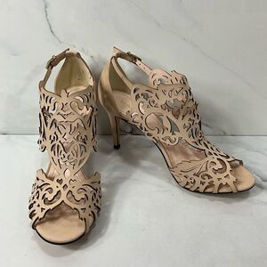 KLUB NICO Leather Laser Scroll Cut Heels